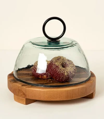 Reclaimed Wood Serving Board & Cloche