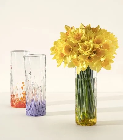 Recycled Glass Birth Month Flower Vase