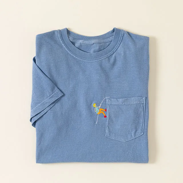 Handmade Gifts 41 Rock Climber's Ascent Pocket Tee
