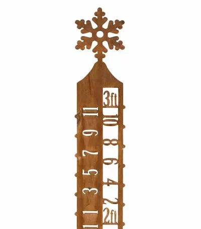Snowflake Steel Snow Gauge
