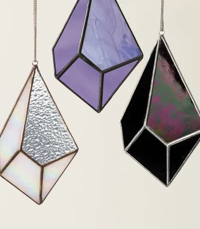 Stained Glass Gemstone Suncatcher