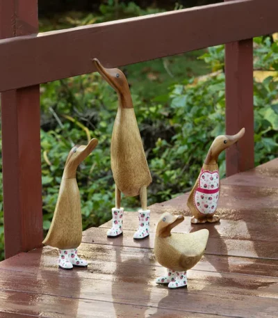 Sweet Strawberry Wellie Garden Ducks