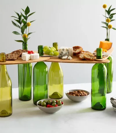 Wine Bottle Topper Serving Set