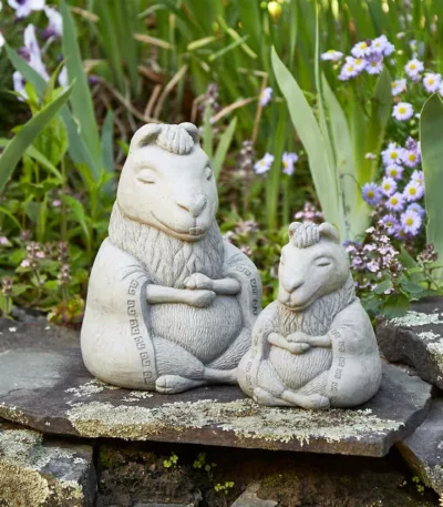 Zen Llama Garden Sculpture