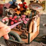 Flower Market Cart 3d Puzzle 12