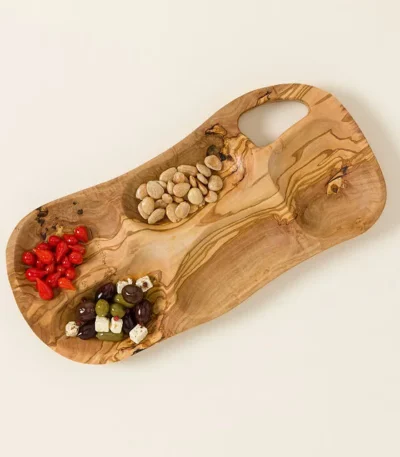 One-of-a-kind Olive Wood Appetizer Platter