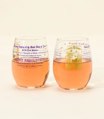 Votes For Women Wine Glass