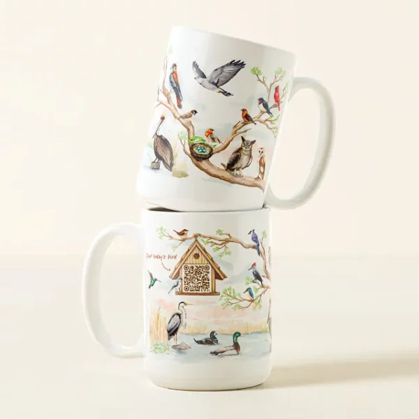 Birdwatcher Interactive Qr Mug
