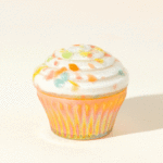 Birthday Cupcake Glass Candle 1