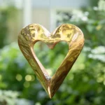 Copper Heart Bird Feeder