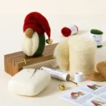 Festive Gnome Beginners Needle Felting Kit 3