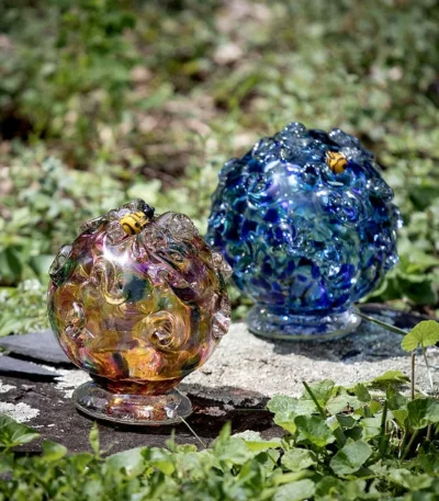 Glass Bee Drinking Orbs