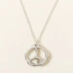 Handmade Peace Sign Necklace