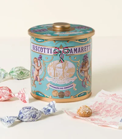 Italian Amaretti Cookie Tin