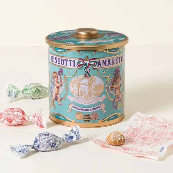 Italian Amaretti Cookie Tin