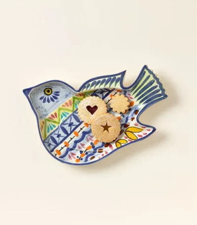 Majolica Dove Serving Dish