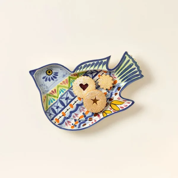 Majolica Dove Serving Dish