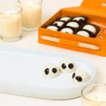 Pumpkin Ganache Ghost Truffles