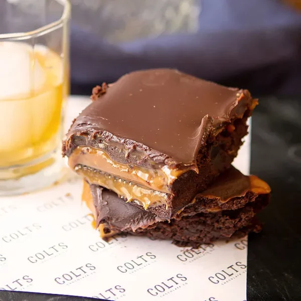 Southern Whiskey Caramel Brownies