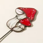 Stained Glass Mushroom Stake 1