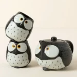 Ceramic Owl Tea Set 2