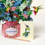 Hummingbird Oasis Pop Up Greeting Card 1