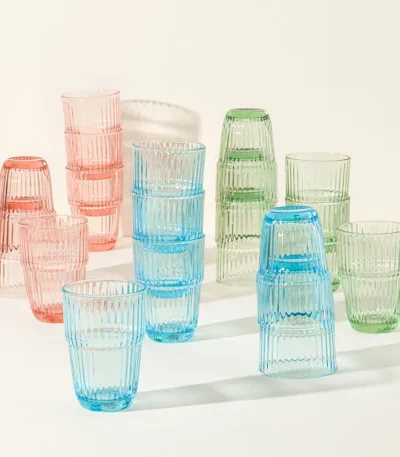 Italian Stacking Glasses - Set Of 6