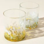 Sun & Sky Handblown Rocks Glasses - Set Of 2