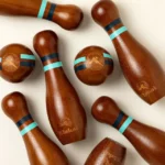 Wooden Lawn Bowling Travel Set 1