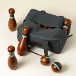 Wooden Lawn Bowling Travel Set 3