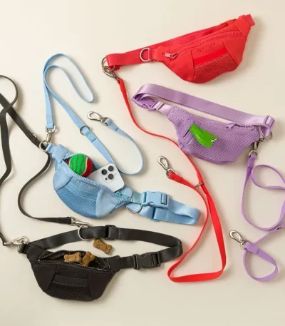 4-in-1 Hands-free Dog Walking Leash Bag