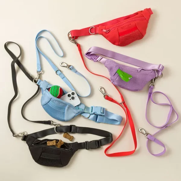 4-in-1 Hands-free Dog Walking Leash Bag