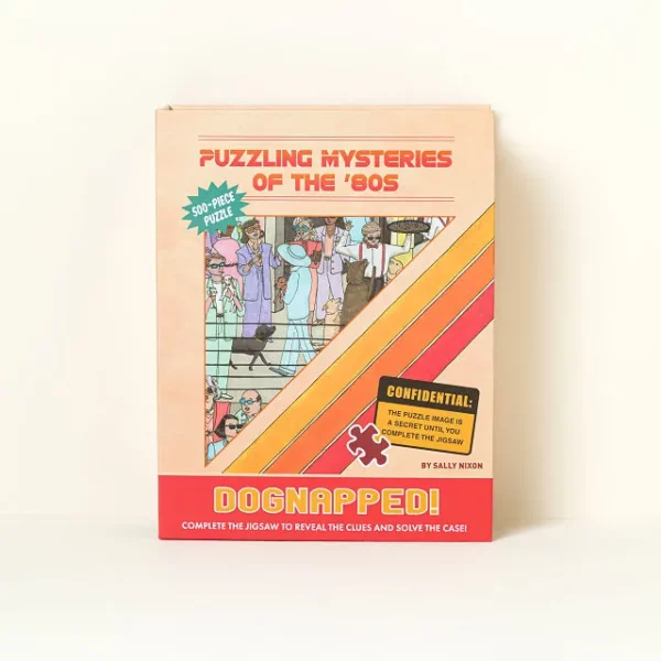 80's Murder Mystery Jigsaw Puzzle Dognapped!
