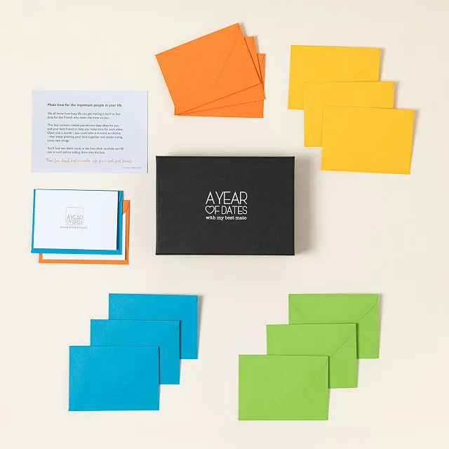 A Year Of Dates With My Best Mate - 12 Envelopes