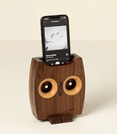 Acoustic Owl Amplifying Speaker