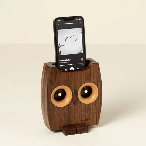 Acoustic Owl Amplifying Speaker