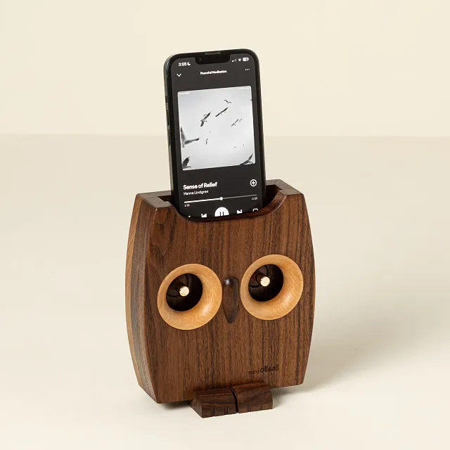Acoustic Owl Amplifying Speaker