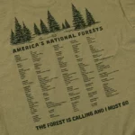 American National Forests Bucket List T Shirt 1
