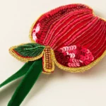 Apple Beaded Ornament 1