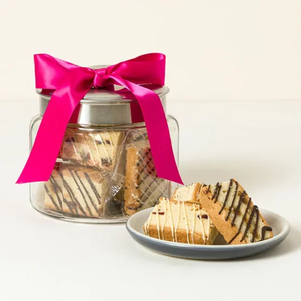 Artisan Handcrafted Biscotti Gift Jar
