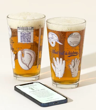 Baseball Every Day Interactive Qr Glass
