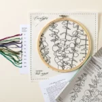 Beginners Botanical Embroidery By Numbers Kit 1