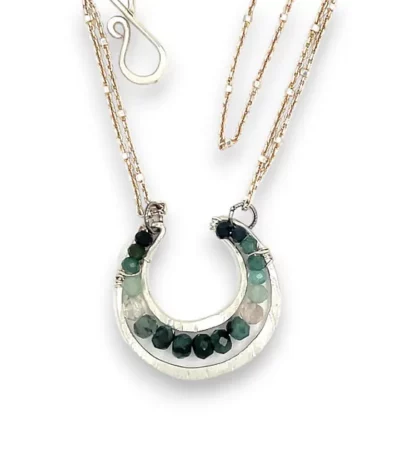 Blue Rainbow Necklace