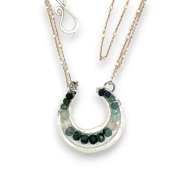 Blue Rainbow Necklace