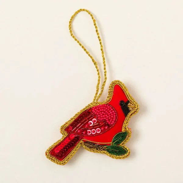 Cardinal Beaded Ornament