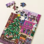 Christmas On The Square Puzzle Greeting Card 3