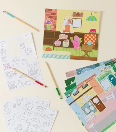 Color Your Own Storytelling Sticker Sets