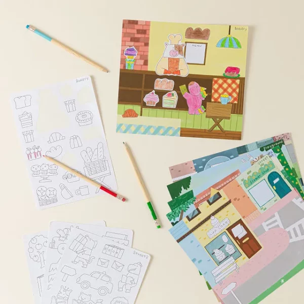 Color Your Own Storytelling Sticker Sets