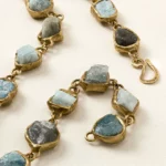 Convertible Raw Aquamarine Necklace & Bracelet 3