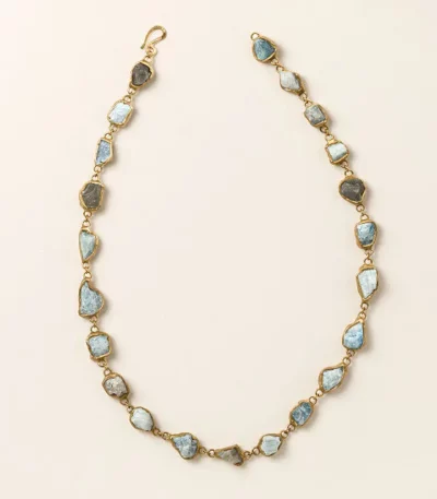 Convertible Raw Aquamarine Necklace & Bracelet